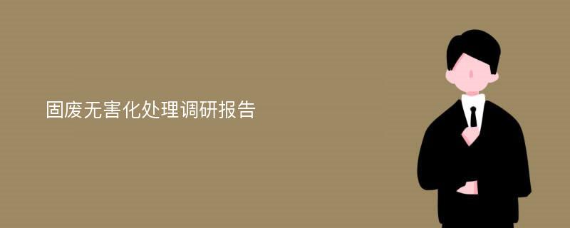 固废无害化处理调研报告